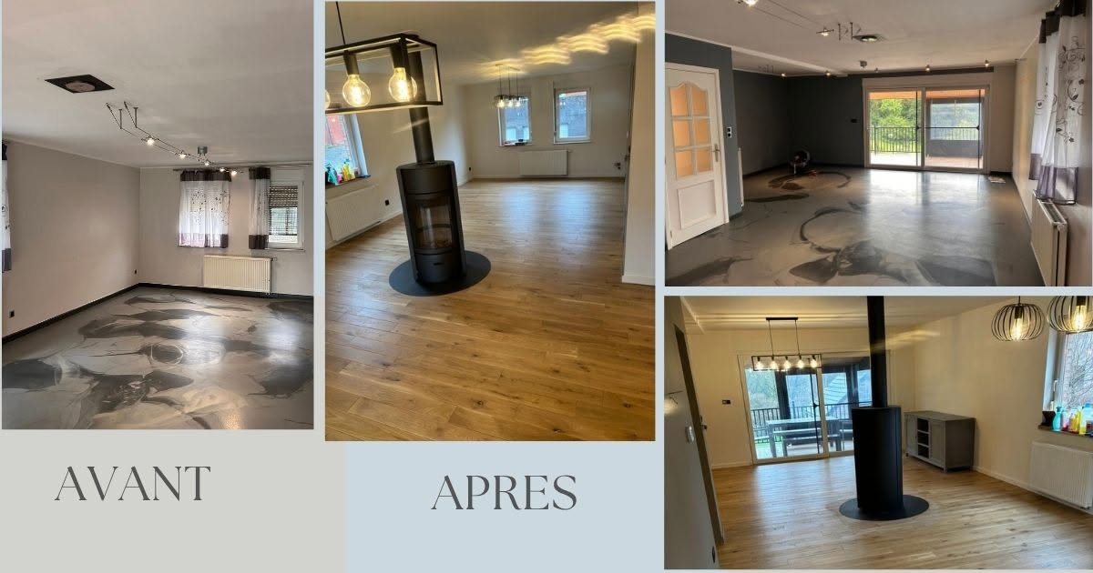 Avant et après d’une rénovation intérieure réalisée par CrazyColors