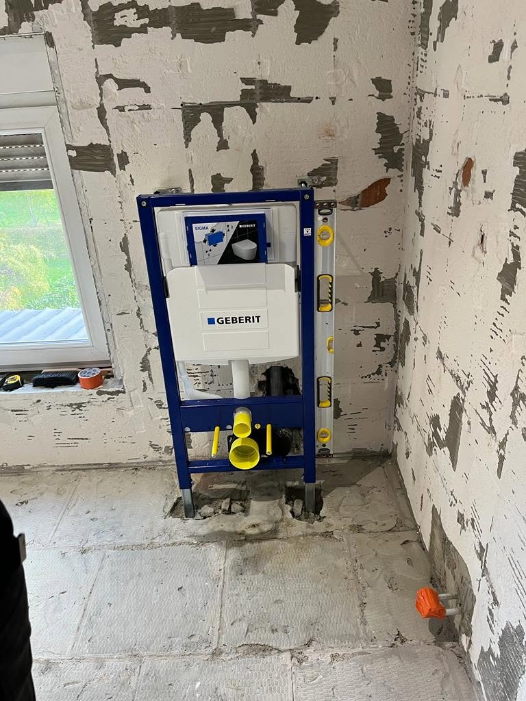 Installation d’un bâti-support pendant la rénovation